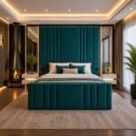 Imperial High Headboard Bed With Side Mirror