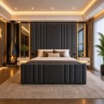 Imperial High Headboard Bed With Side Mirror - Image 2