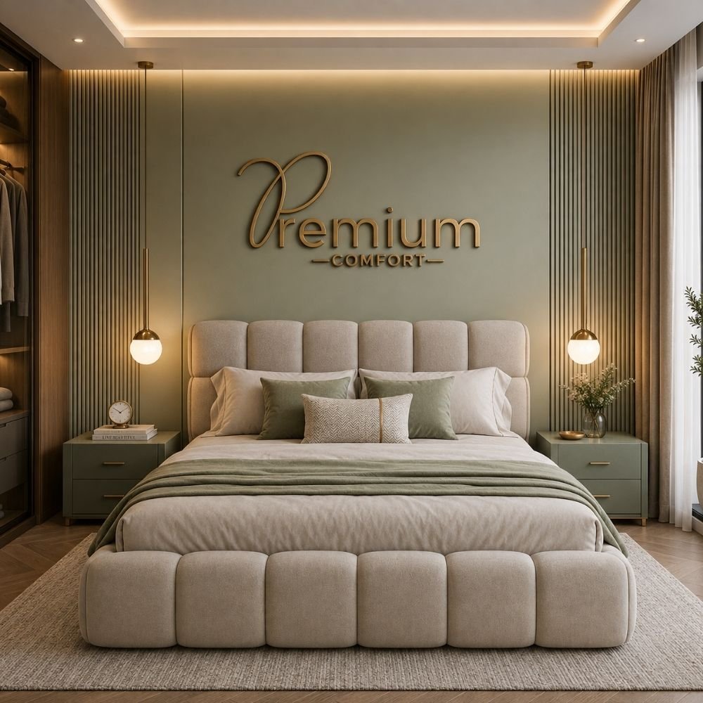 95 Imperial Luxe Headboard Bed - Image 1